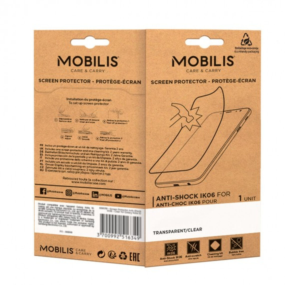 Screen Protector Mobilis 036338 Apple iPhone 16-1
