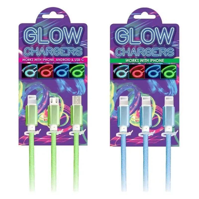 Triple USB Glowing Charging Cable for iPhone-1